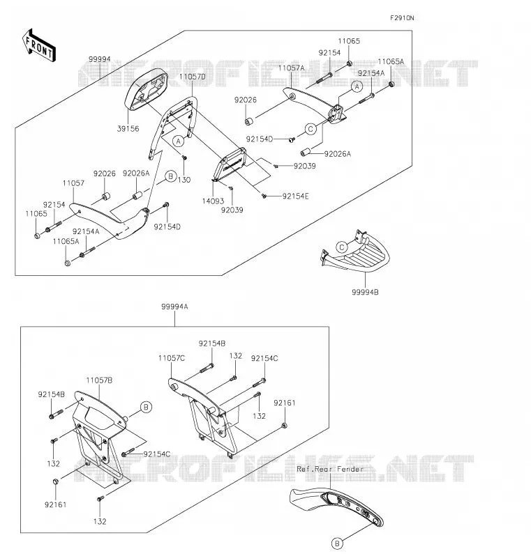 Accessory(Passenger Backrest) Kawasaki MOTOS 650 2020 VULCAN S  EN650CLF