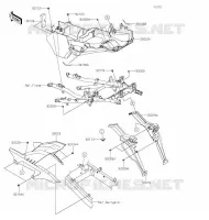 GARDE BOUE ARRI&Egrave;RE pour Kawasaki VERSYS 1000 2020