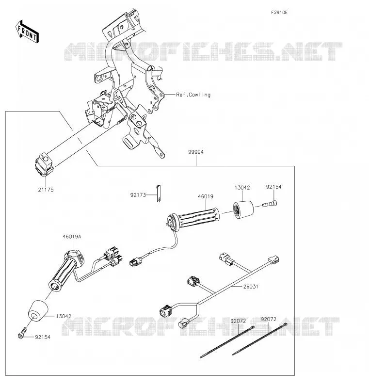 ACCESSOIRE (POIGNEES CHAUFFANTES) Kawasaki MOTOS 1000 2020 VERSYS 1000  KLZ1000CLF