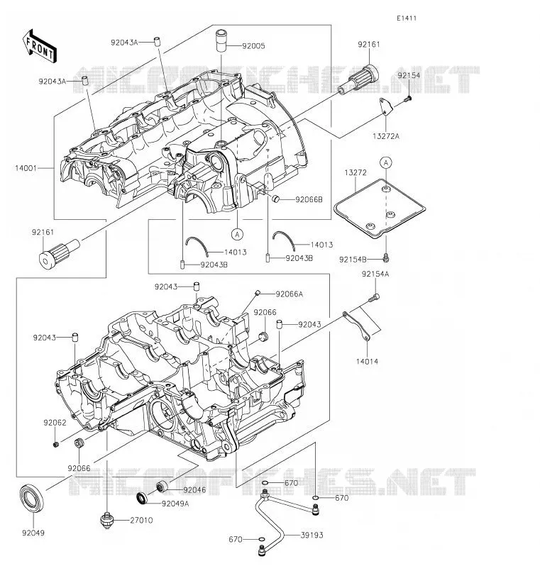 CARTER MOTEUR(S) Kawasaki MOTOS 1000 2020 VERSYS 1000  KLZ1000CLF