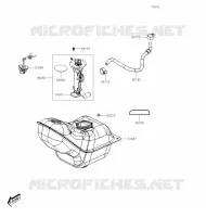 RESERVOIR CARBURANT pour Kawasaki J300 2020