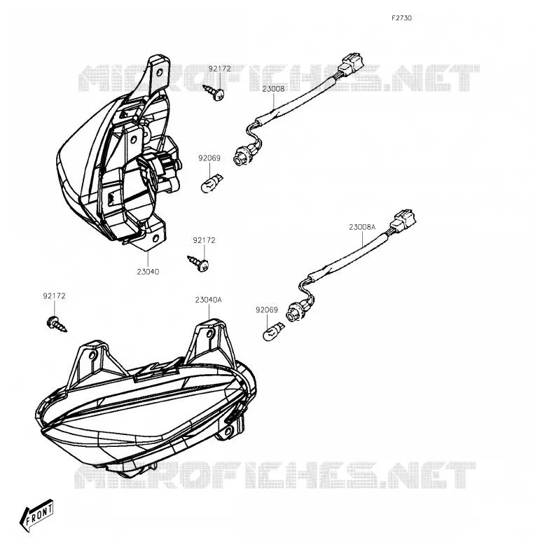 CLIGNOTANTS Kawasaki SCOOTER 300 2020 J300  SC300CLF