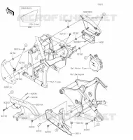 CACHE LAT&Eacute;RAL/GARDE CHAINE pour Kawasaki VULCAN 900 CLASSIC LT 2020