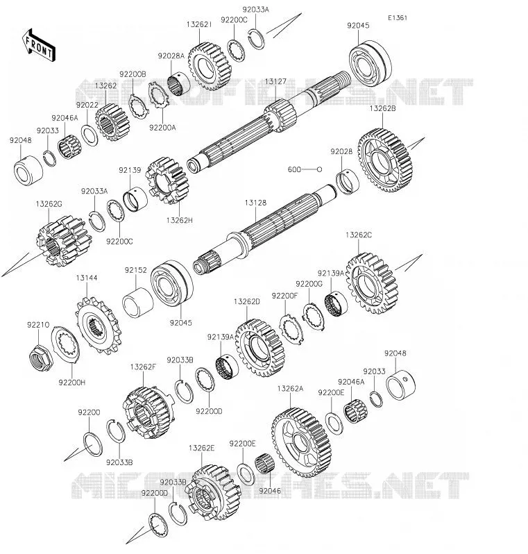 TRANSMISSION Kawasaki MOTOS 1000 2020 Z1000 R EDITION  ZR1000JLF