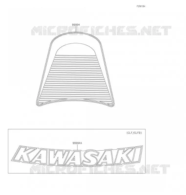 ACCESSOIRE(DECALS) Kawasaki MOTOS 900 2020 Z900RS  ZR900CLF