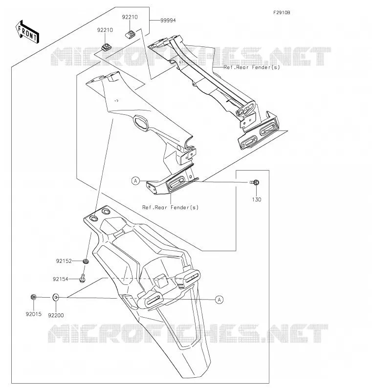 Accessory(Extended Flap) Kawasaki MOTOS 900 2020 Z900  ZR900FLF