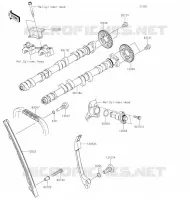 ARBRE A CAME/TENDEUR pour Kawasaki Z900 2020