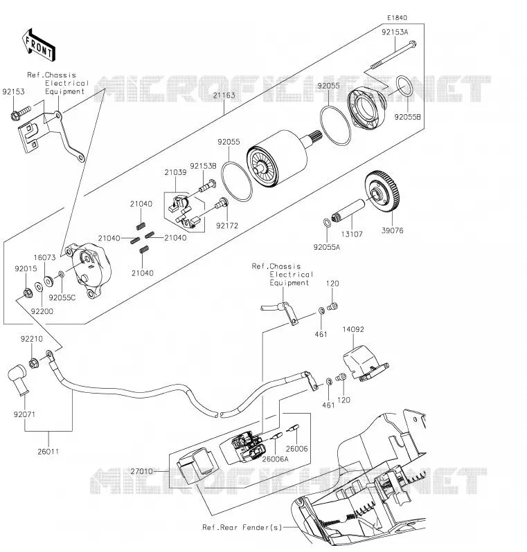 D&Eacute;MARREUR Kawasaki MOTOS 1000 2020 NINJA H2 SX  ZX1002ALF