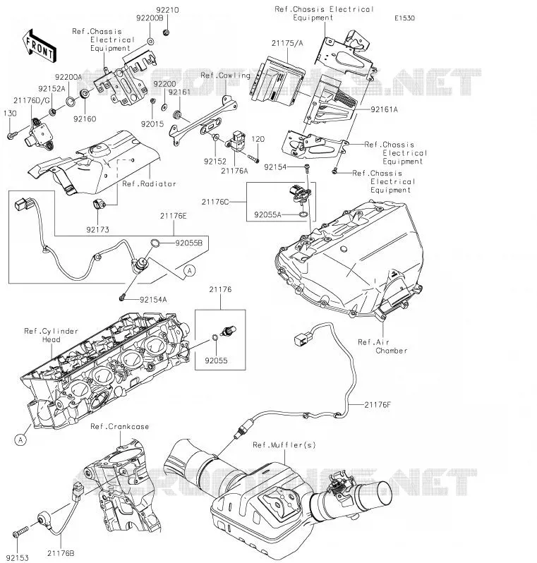 INJECTION CARBURANT Kawasaki MOTOS 1000 2020 NINJA H2 SX  ZX1002ALF