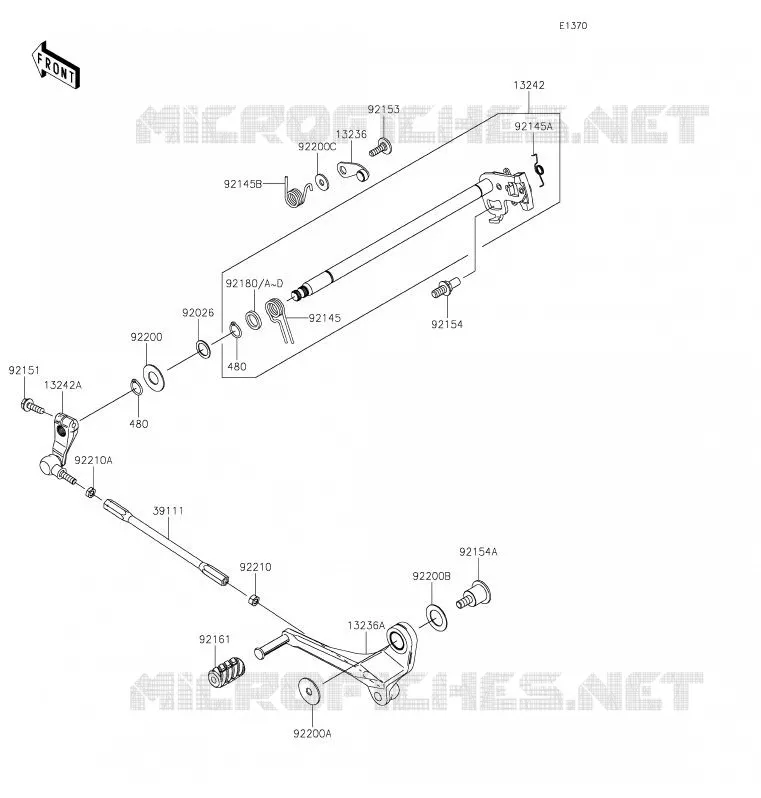 SELECTEUR Kawasaki MOTOS 1000 2020 NINJA H2 SX  ZX1002ALF