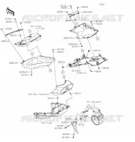CACHE LAT&Eacute;RAL/GARDE CHAINE pour Kawasaki NINJA H2 SX SE 2020