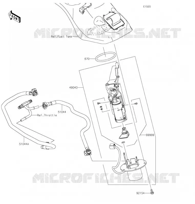 POMPE A ESSENCE Kawasaki MOTOS 1000 2020 NINJA H2 SX SE  ZX1002BLF