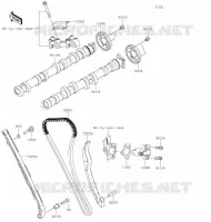 ARBRE A CAME/TENDEUR pour Kawasaki NINJA ZX-10R 2020