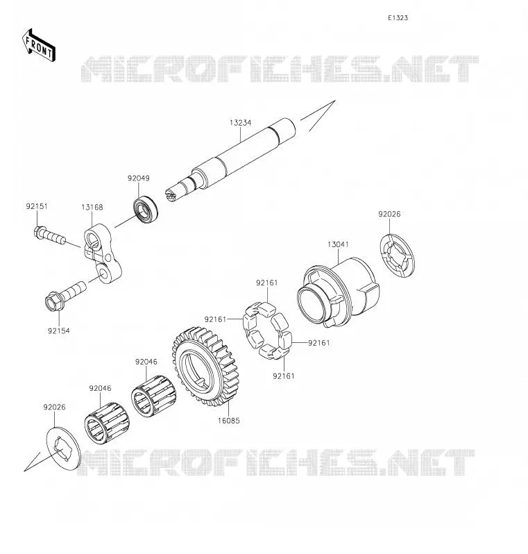 BALANCIER Kawasaki MOTOS 1000 2020 NINJA ZX-10R  ZX1002ELFA