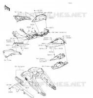 CACHE LAT&Eacute;RAL/GARDE CHAINE pour Kawasaki NINJA ZX-10R SE 2020