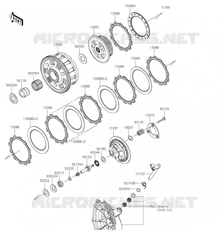 EMBRAYAGE Kawasaki MOTOS 600 2020 NINJA ZX-6R  ZX636HLF