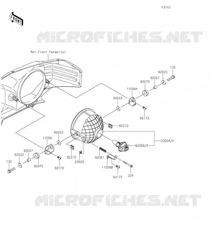 OPTIQUE(S) Kawasaki SSV 1000 2020 MULE PRO-DX  KAF1000ELF