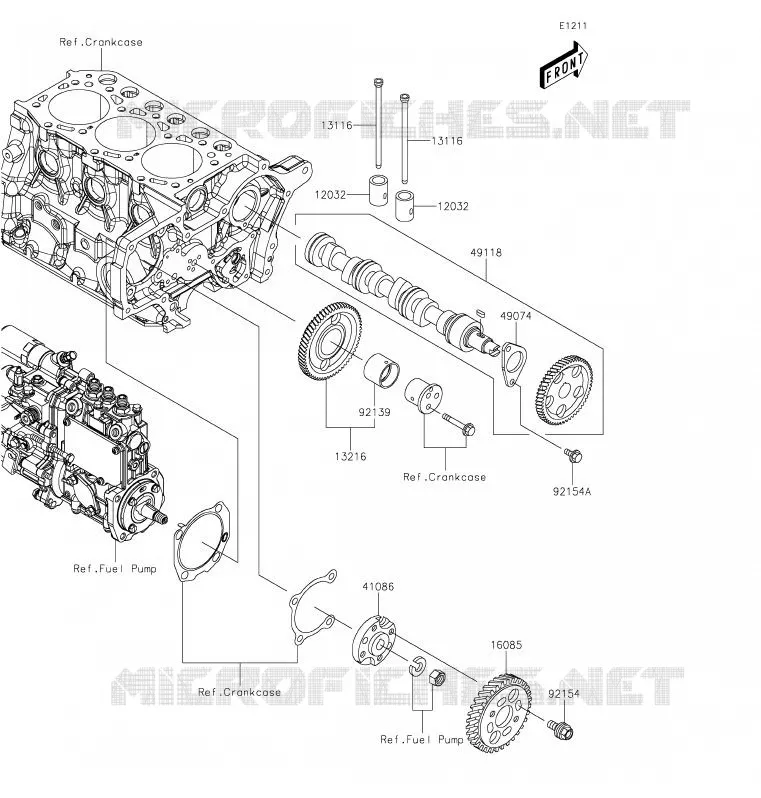 SOUPAPE/ARBRE A CAME Kawasaki SSV 1000 2020 MULE PRO-DX  KAF1000ELF