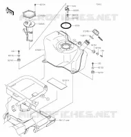 RESERVOIR CARBURANT pour Kawasaki MULE SX 2020