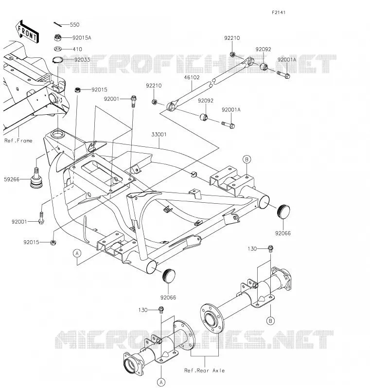 BRAS OSCILLANT Kawasaki SSV 400 2020 MULE SX  KAF400JLF