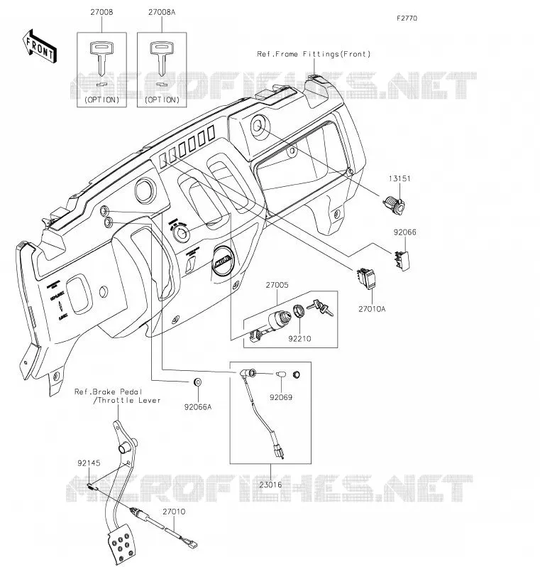 CONTACTEUR Kawasaki SSV 400 2020 MULE SX  KAF400JLF