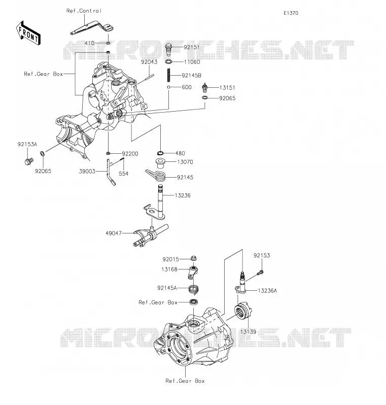 SELECTEUR Kawasaki SSV 400 2020 MULE SX  KAF400JLF