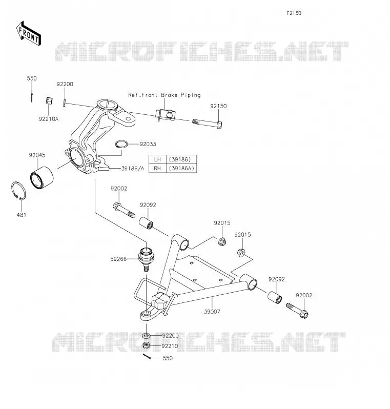 SUSPENSION Kawasaki SSV 400 2020 MULE SX  KAF400JLF