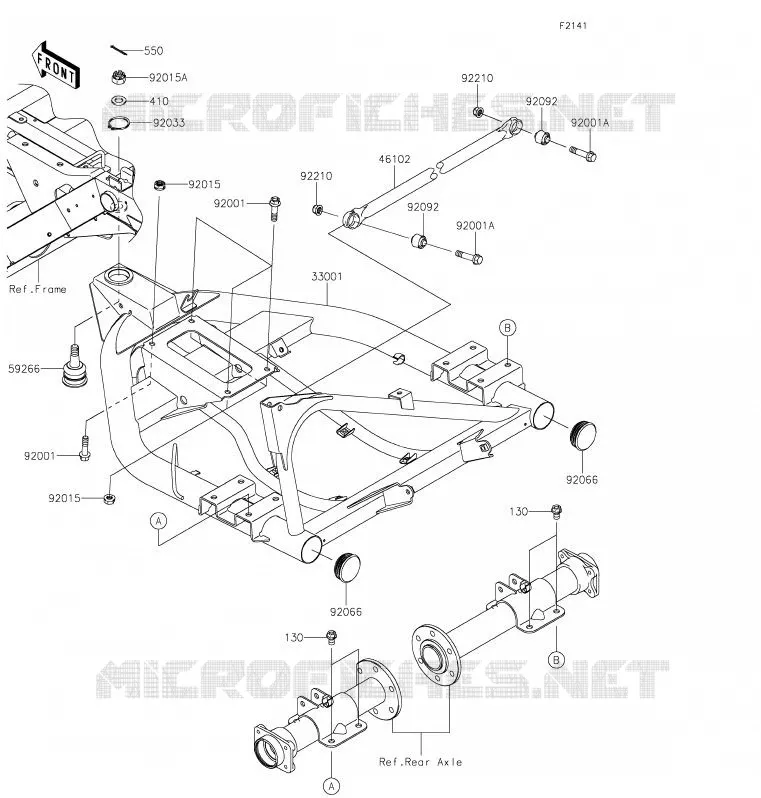 BRAS OSCILLANT Kawasaki SSV 400 2020 MULE SX  KAF400TLF