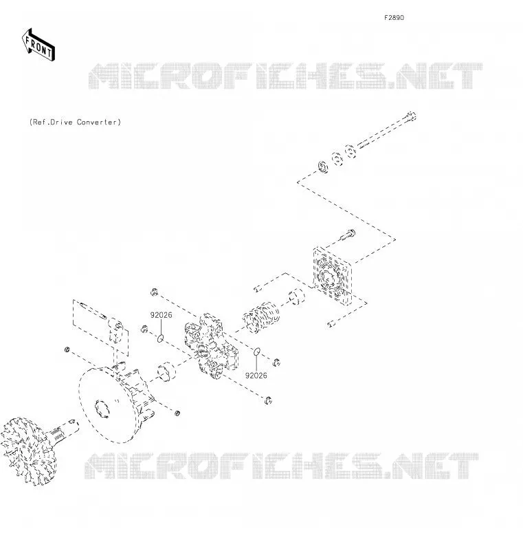 PIECE EN OPTION(MOTEUR) Kawasaki SSV 400 2020 MULE SX  KAF400TLF