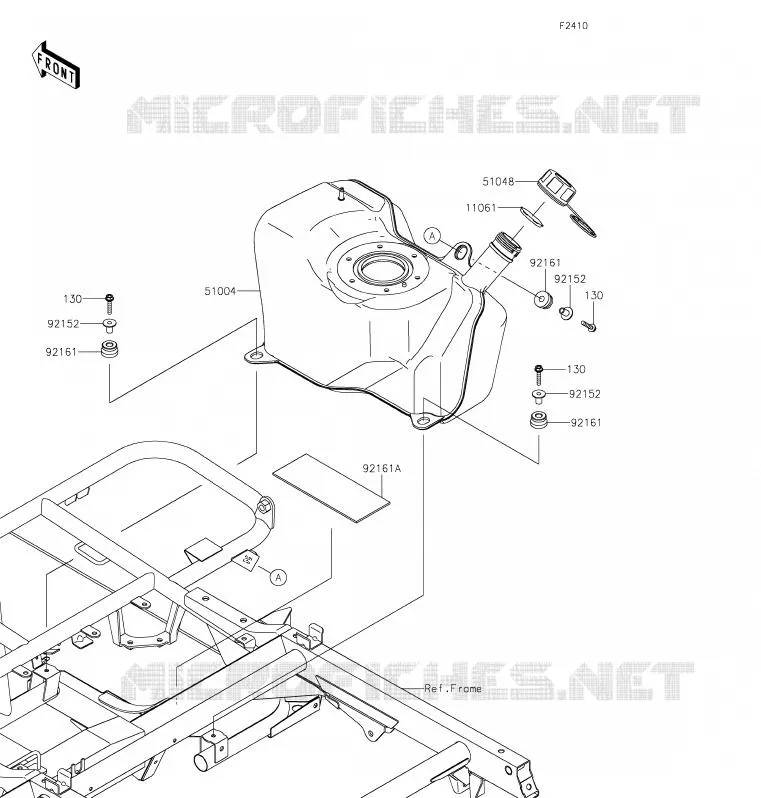 RESERVOIR CARBURANT Kawasaki SSV 400 2020 MULE SX  KAF400WLF