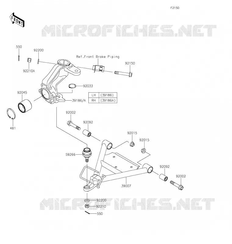 SUSPENSION Kawasaki SSV 400 2020 MULE SX  KAF400WLF