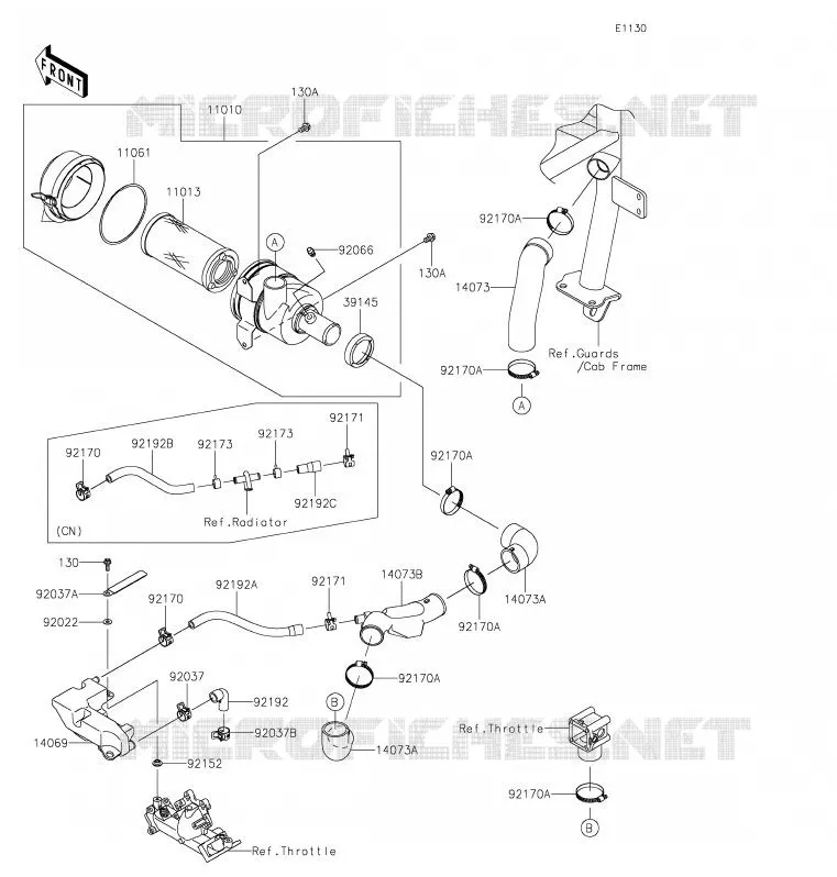 FILTRE A AIR Kawasaki SSV 620 2020 MULE 4010 4X4  KAF620MLF