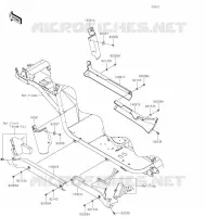 CACHE LAT&Eacute;RAL/GARDE CHAINE pour Kawasaki MULE 4000 2020