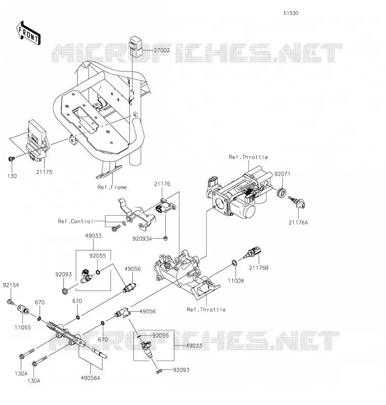 INJECTION CARBURANT Kawasaki SSV 620 2020 MULE 4000  KAF620PLF