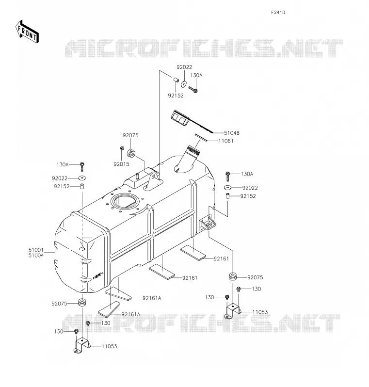 RESERVOIR CARBURANT Kawasaki SSV 620 2020 MULE 4000  KAF620PLF