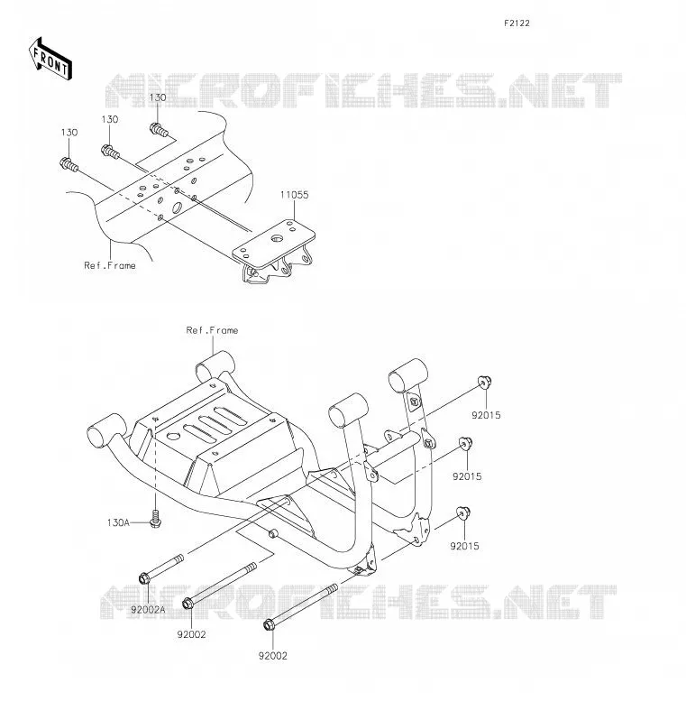 SUPPORT MOTEUR Kawasaki SSV 620 2020 MULE 4000  KAF620PLF
