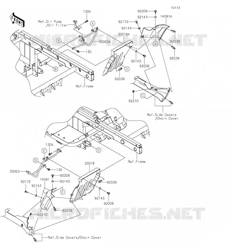 BAVETTE Kawasaki SSV 620 2020 MULE 4010 TRANS 4X4  KAF620RLF
