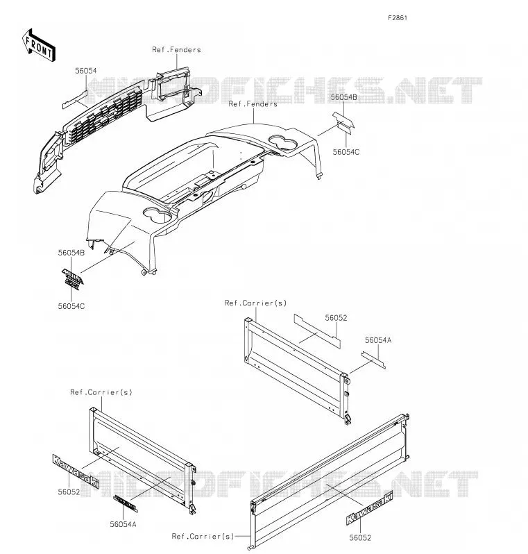 STICKER Kawasaki SSV 620 2020 MULE 4010 TRANS 4X4  KAF620RLF