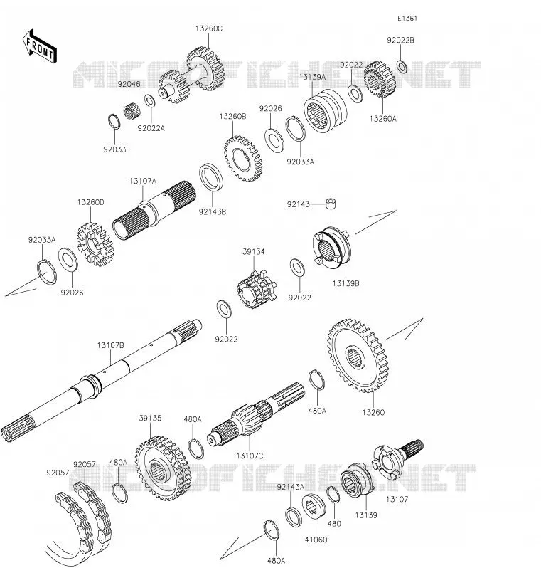 TRANSMISSION Kawasaki SSV 620 2020 MULE 4010 TRANS 4X4  KAF620RLF