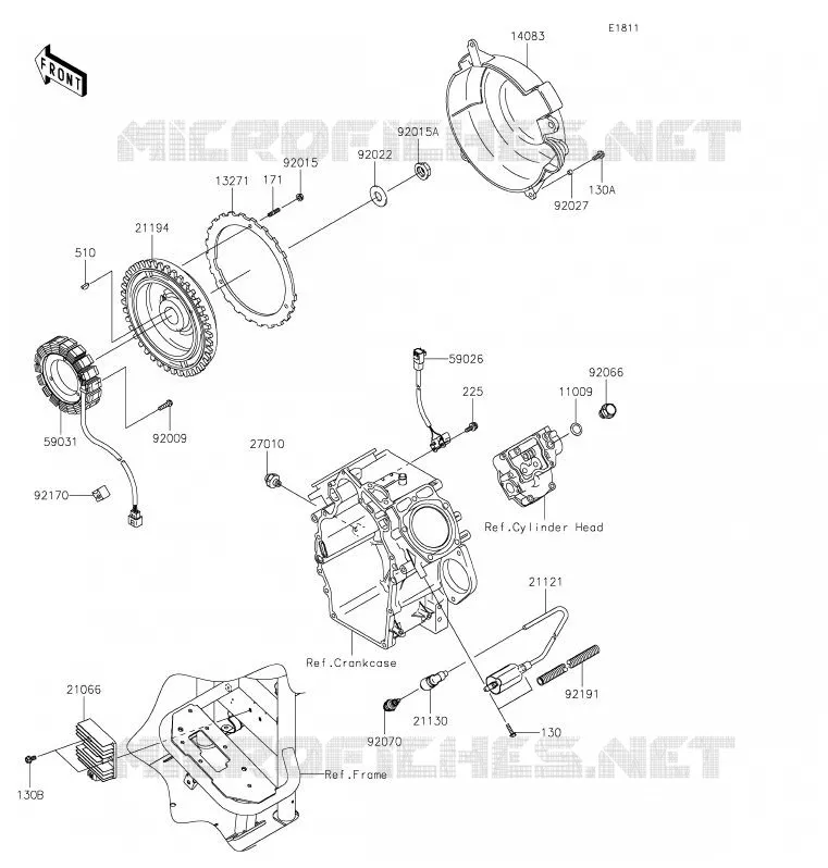 GENERATEUR/BOBINE Kawasaki SSV 620 2020 MULE 4010 TRANS 4X4  KAF620RLF
