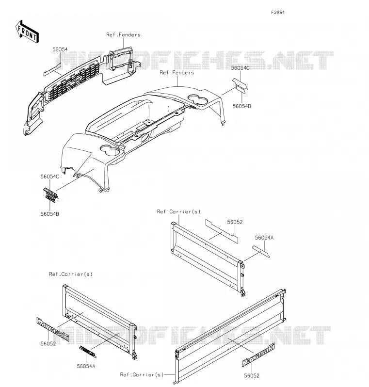 STICKER Kawasaki SSV 620 2020 MULE 4010 TRANS 4X4  KAF620SLF