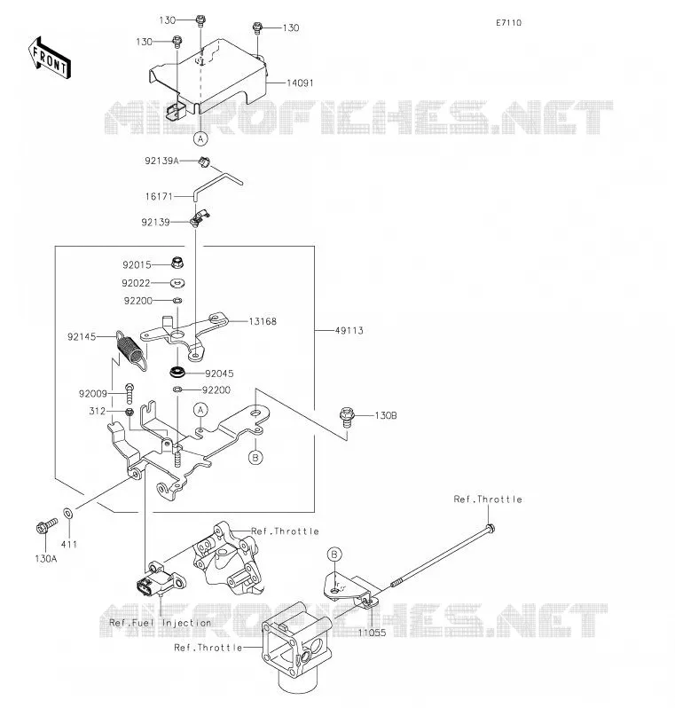 CONTROLE Kawasaki SSV 620 2020 MULE 4000 TRANS  KAF620WLF