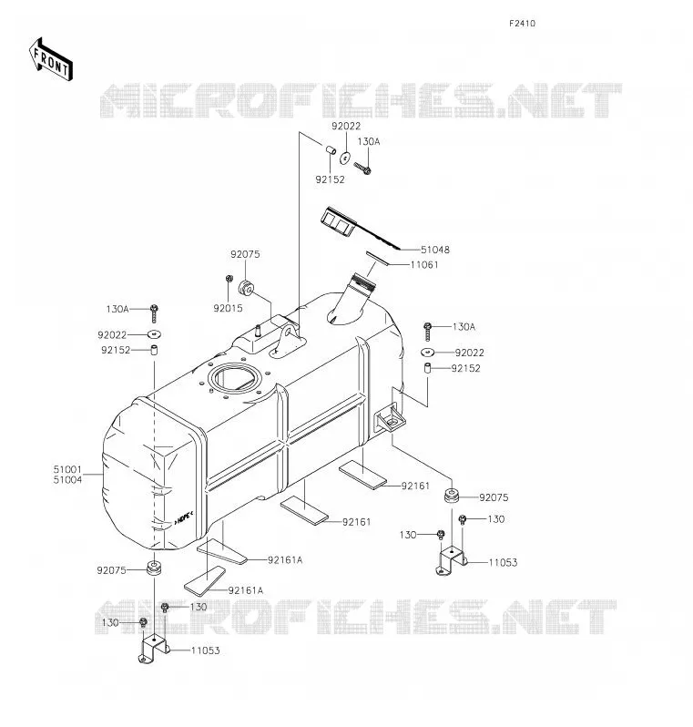 RESERVOIR CARBURANT Kawasaki SSV 620 2020 MULE 4000 TRANS  KAF620WLF