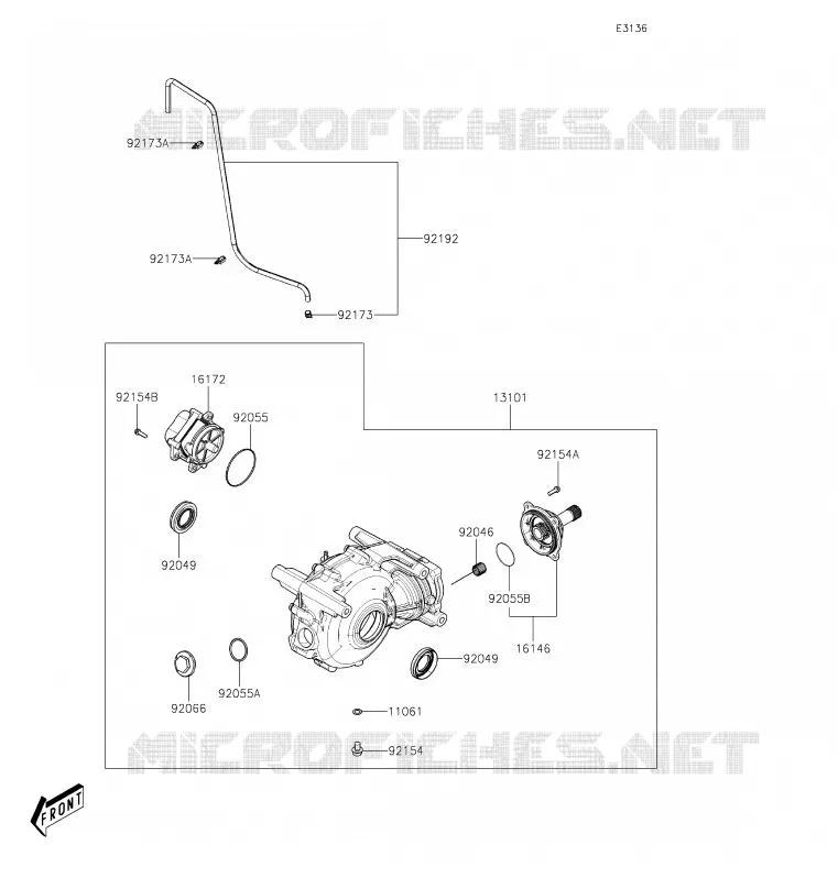 ARBRE DE TRANSMISSION-AVANT Kawasaki SSV 700 2020 MULE PRO-MX  KAF700CLF