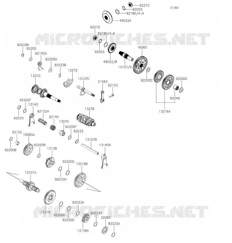 TRANSMISSION Kawasaki SSV 700 2020 MULE PRO-MX  KAF700DLF
