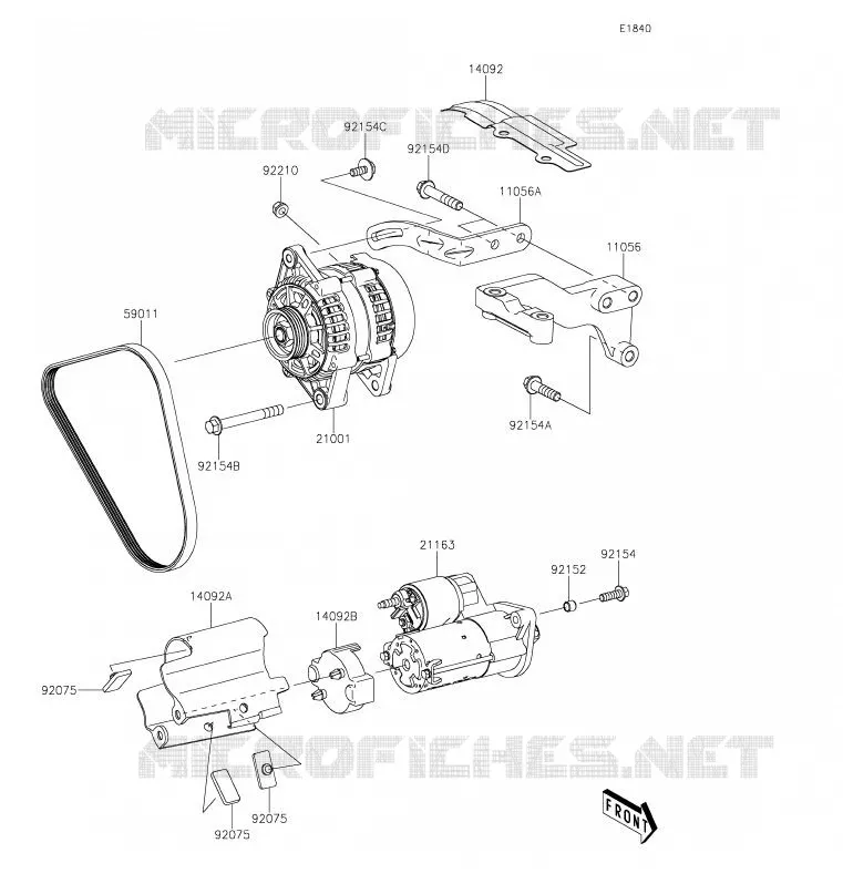 D&Eacute;MARREUR Kawasaki SSV 820 2020 MULE PRO-FXT  KAF820ALF