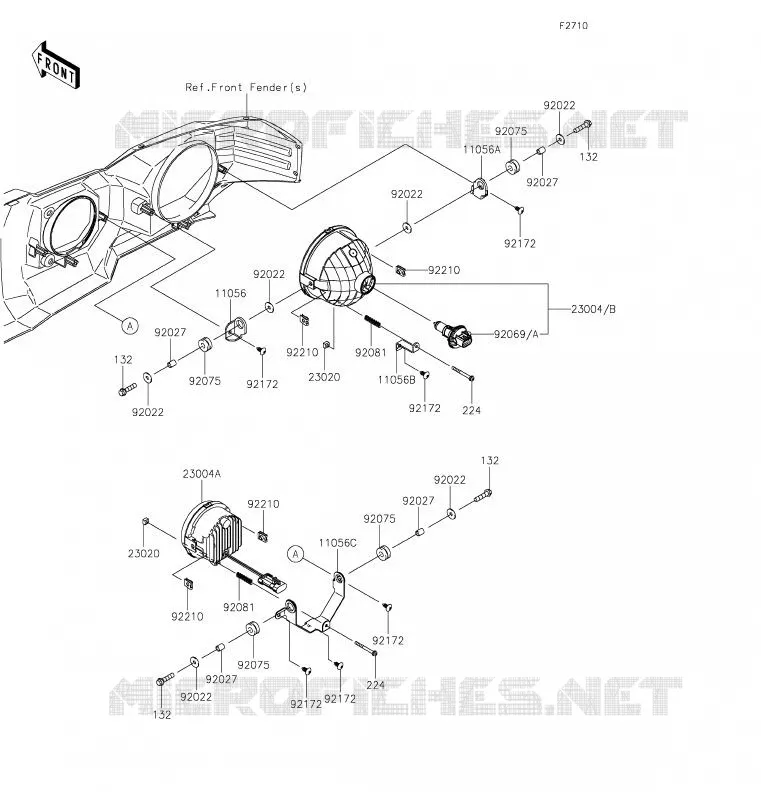 OPTIQUE(S) Kawasaki SSV 820 2020 MULE PRO-FXT  KAF820CLF