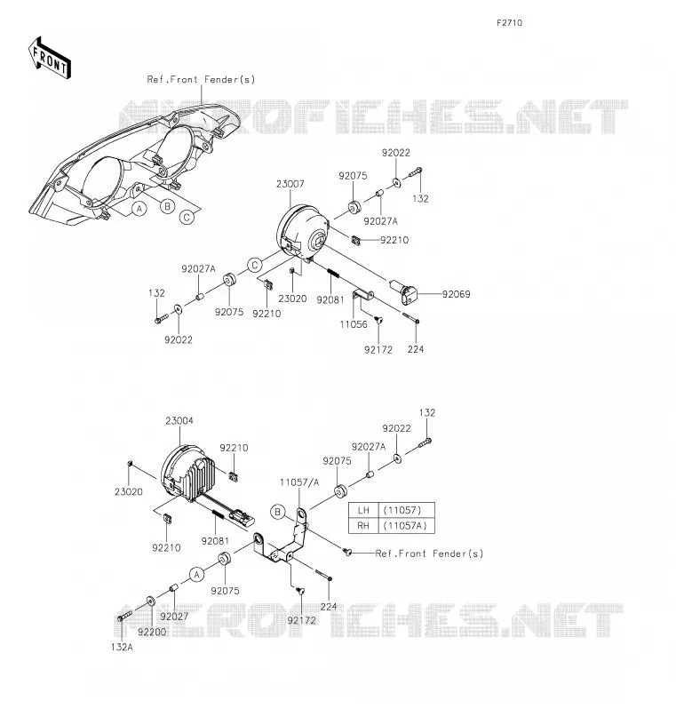 OPTIQUE(S) Kawasaki SSV 820 2020 MULE PRO-FXR  KAF820KLF