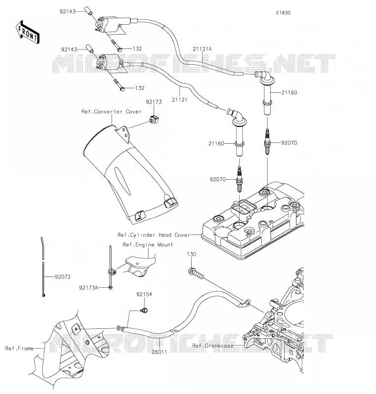 SYSTEME D&acute;ALLUMAGE Kawasaki SSV 1000 2020 TERYX KRX 1000  KRF1000ALF