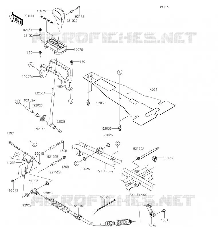 CONTROLE Kawasaki SSV 1000 2020 TERYX KRX 1000  KRF1000ALF
